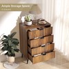Fluted Dresser with Drawer, Modern Dressers for Bedroom, Natural Wood Dresser Organizer Dresser with Blister Drawers - 2 of 4