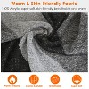 NPolar"Women's Winter Warm Plaid Scarf 74.8x25.6in, Extra Thick Knitted Shawl, Blanket Wrap Cape"Grey - 2 of 4