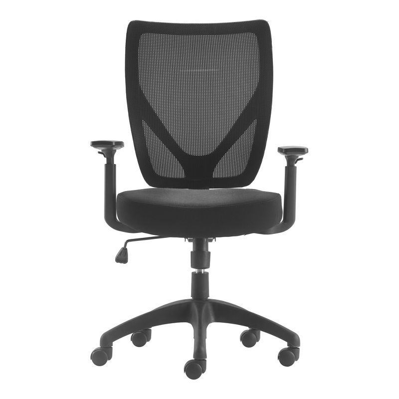 Works Ergonomic Mesh Office Chair with Nylon Base Black - Serta, 3 of 13