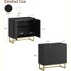Modern Sideboard Buffet Cabinet with Storage, Wood Accent Storage Cabinet with Doors - 2 of 4