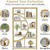 Lirago Freestanding Bookcase - 9-Tier Open Shelf Etagere with Metal Frame & Woodgrain Shelves Gold & White - 3 of 4