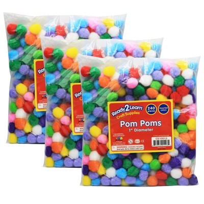 READY 2 LEARN™ Glitter Foam Stickers - Stars - Multicolor, 168 Per Pack, 3  Packs