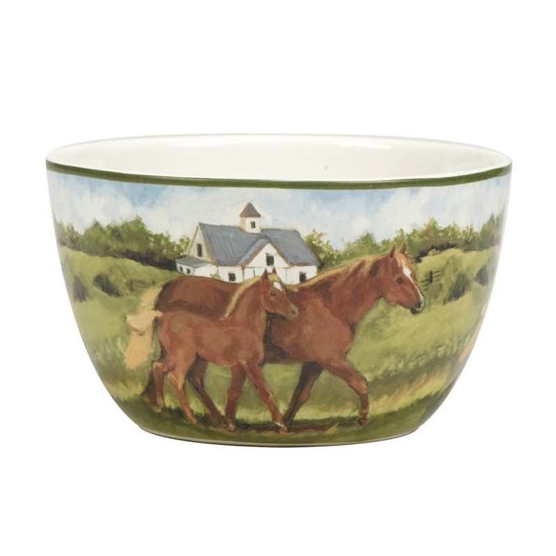 Set of 4 York Stables Assorted Ice Cream Bowls - Certified International, 6 of 8