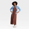 Women's Button-Front Maxi A-Line Dress - Universal Thread™ - 3 of 3