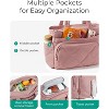Paaaawaters Lunch Bag Women Large Lunch Box Insulated Tote Bag with Multi-Pockets Quilted Puffy Tote for Work, Outdoors - 3 of 4