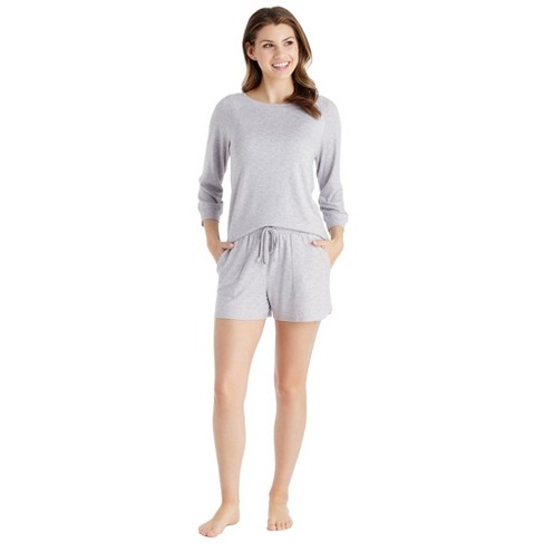 Softies Dream 3/4 Sleeve Boat Neck Top and Short Set - image 1 of 4