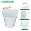 Unique Bargains Galvanized Metal Rustic Durable Multipurpose Small Metal Bucket 10 Pcs - 4 of 4