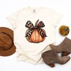 Simply Sage Market Women's Coquette Fall Pumpkin Short Sleeve Garment Dyed Tee - 3 of 4