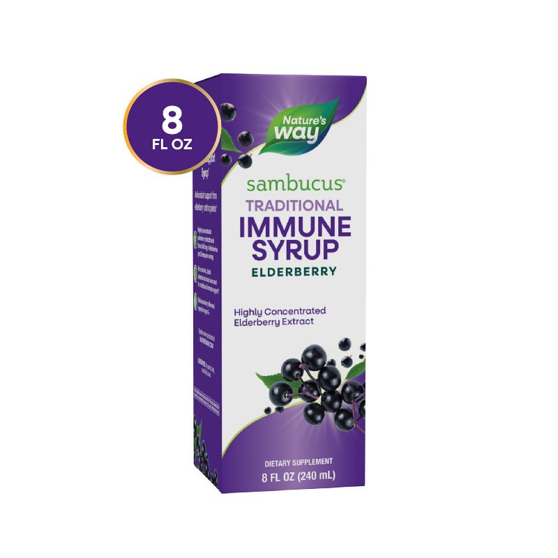 Nature&#39;s Way Sambucus Elderberry Traditional Immune Syrup - 8 fl oz, 3 of 13