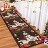 Christmas Area Rug Snowman Design Carpet for Indoor Home Decor Washable Non Slip Throw Carpet - 4 of 4