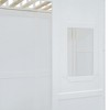 NicBex Twin Size Loft Bed Classic House Shape Pine Bunk Bed Frame with Wardrobe, Windows, Ladder and Guardrail, No Box Spring Required - 4 of 4