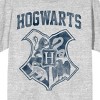 Harry Potter Hogwarts Crest Men's Short Sleeve Shirt & Sleep Shorts Set - 3 of 4