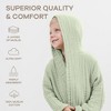 Muslin Bath Robe for Kids 100% Cotton, 4-Layer Absorbent Muslin Fabric By Comfy Cubs - 3 of 4