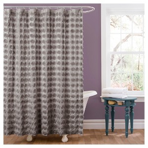 Emma Shower Curtain Gray - Lush Décor
