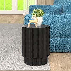 NicBex Modern 30" Round Coffee Table with Barrel Style for Living Room and Bedroom - 1 of 4