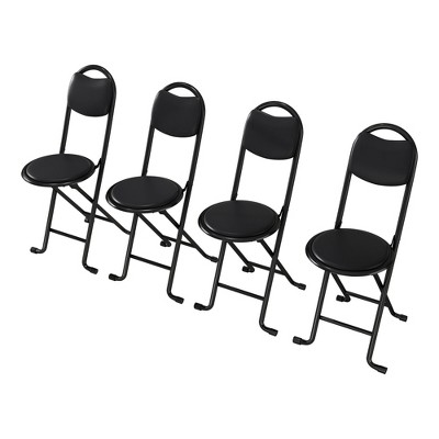 Kumasinova 4/2PCS Outdoor Folding Chairs with Cushion,Comfortable Folding Chair with Backrest,Portable Chair for Indoor/Outdoor,Collapsible Chair Set