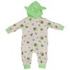 Kids Star Wars The Child Grogu I'm All Ears Hooded Romper - 3 of 3