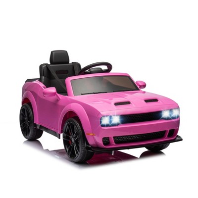 Kids Electric Car | Licensed Dodge Challenger Ride-On 12V Battery-Powered Vehicle with Remote