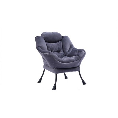 NicBex Cotton Accent Chair,Upholstered Living Room Chairs with High Backrest and Plastic Legs,Cozy Armchair,Accent Chairs for Living Room