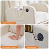 Modern Nursery Rocking Chair, Upholstered Glider Rocking Chair with Footrest & Side Pocket, Comfortable Armchair for Living Room, Bedroom - 3 of 4