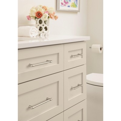 Satin Nickel Brushed Modern Cabinet Bar Pull with Mounting Hardware