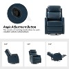 Ofelia Upholstery Wingback Swivel Recliner for Bedroom and Living Room |Artful Living Design - 4 of 4