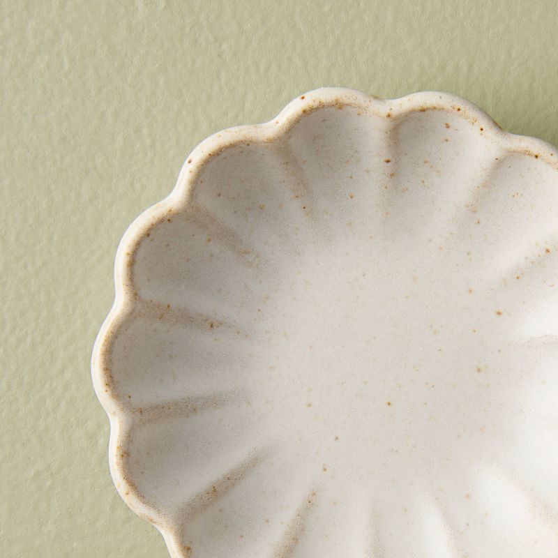 Fluted Ceramic Trinket Dish Vintage Cream - Hearth &#38; Hand&#8482; with Magnolia, 5 of 8