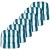 Havana Stripe Patio Cushions Outdoor Chair Pads Thick Fiber Fill Tufted 19" x 19" by Sweet Home Collection® - 2 of 4
