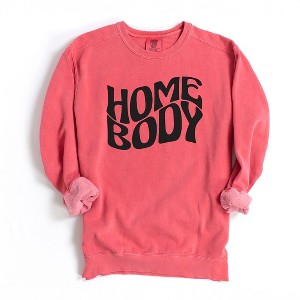 Simply Sage Market Women's  Garment Dyed Graphic Sweatshirt Homebody Wavy - 1 of 2