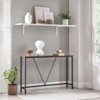 Narrow Console Table with Steel Frame, 47.2" Sofa Table for Entryway, Living Room, Bedroom, Industrial Design - 2 of 4