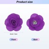 Unique Bargains Silk Alloy Camellia Flower Brooch Lapel Pin for Men Women Suit 2 x 1.3 inch 1 Pc - 3 of 4