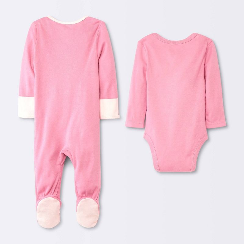 Baby Girls' Layette Gifting Bundle - Cloud Island™ Pink, 4 of 7