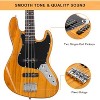 GLARRY 4 String GJazz Electric Bass Guitar Full Size Right Handed with Guitar Bag, Amp Cord and Beginner Kits - 4 of 4
