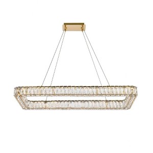 Elegant Lighting Monroe 1 - Light Pendant in  Gold - 1 of 4