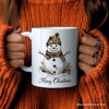 Leopard Snowman Mug, Christmas Gift (Non-Custom Only)| OrnamentallyYou - image 3 of 4