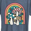 Women's - Instant Message - Retro Mushrooms Rainbow Short Sleeve Graphic T-Shirt - 2 of 4