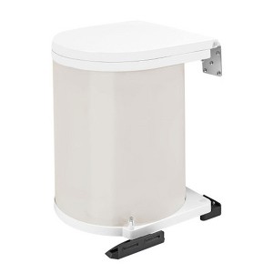 Rev-A-Shelf 14 L Pivot Out Under Sink Trash Can, White, 8-010212-14 - 1 of 4
