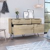 Bella Depot Double Dresser with 4 Drawers Superior Top and Hairpin Legs - 4 of 4