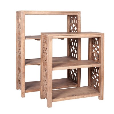 40" 2pc Serena Standard Bookshelf Set Sand - East at Main