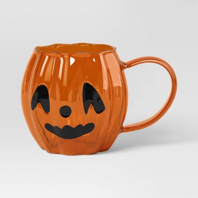 13.5 fl oz Glass Figural pumpkin Mug - Hyde and EEK! Boutique™
