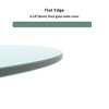 Coffee Table, Round Glass Table With Thick Beveled Polished Edge Glass Top - 4 of 4