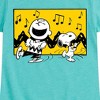 Girls' - Peanuts - Charlie And Snoopy Dance Time Fitted Short Sleeve Graphic T-Shirt - 2 of 4