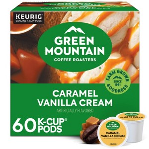 Green Mountain Caramel Vanilla Cream Flavored Keurig K-Cup Light Roast Coffee Pods - 1 of 4
