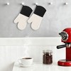 REGALWOVEN Silicone and Cotton Oven Mitts, Heat Resistant and Waterproof Cooking Gloves 2 Pcs Kitchen Mitts - 3 of 4
