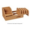 Hastings Home Device Organizing Caddy- For Tablets, Phones and Watches- Natural Bamboo Countertop Cord Management - 2 of 4