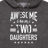 Men's - Instant Message - Awesome Like My 2 Daughters Graphic Fleece Pullover Hoodie - 2 of 4