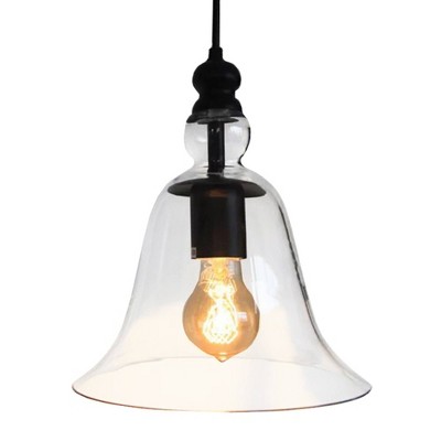 11" x 17" x 11" 1-Light Marlowe Pendant Black - Warehouse Of Tiffany