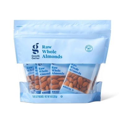 Unsalted Raw Whole Almonds - 9oz/10ct - Good & Gather™