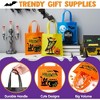 Joyfy 32 Non-Woven Halloween Tote Snacks Goodie Candy Bags for Kids, 6 Colorful Pattern Design Reusable Trick or Treat Gift Bags Party Favor Supplies - 3 of 4