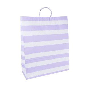 XLarge Striped Gift Bags Purple - Spritz™ - 1 of 1